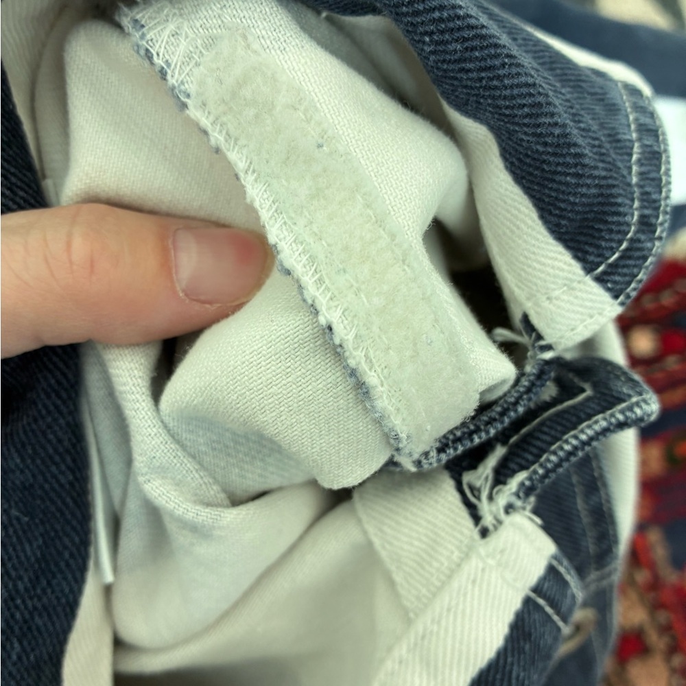 Vintage 80s First Issue Vertical Stripe Denim Jacket - Picture 9 of 10